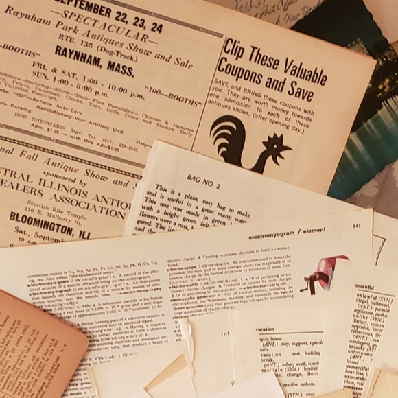 200+ piece vintage ephemera, junk journal supplies etc. - Picture 11 of 12